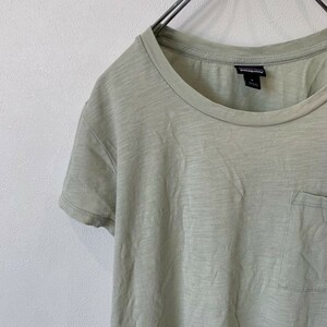 [KWT1022] Patagonia 半袖Tシャツ メンズ ライトグリーン S 60