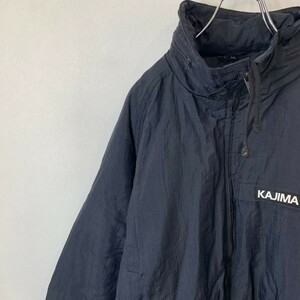 [KWT1366] KAJIMA フードジップ付ジャケット メンズ ブラック LL 80