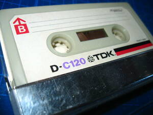 使用済み　中古　 カセットテープ　TDK　D-C120　Type1　 ノーマル　0分　1本　爪なし　No.149