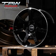 SALE 200系 ハイエース ホイール4本セット TAW Styling6 18X8.0J +37 6H139.7 グロスブラック/リムマシニング_画像9