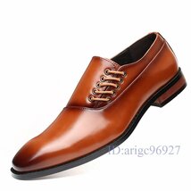 A2342☆新品メンズ ビジネスシューズ カジュアルシューズ 革靴 紳士靴 フォーマル 大きいサイズあり ブラック 24.5cm~27.5cm_画像7
