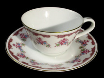 Noritake★ノリタケ　花柄　カップ＆ソーサー★S10576-1_画像1