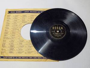 Fo21 SP盤 DECCA レコード THE WORLD IS MINE / EAST OF EDEN イギリス製