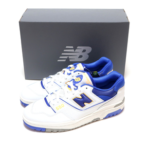 海外限定☆NEW BALANCE BB550WTN LAKERS PACK WHITE/BLUE US7.5 25.5cm ニューバランス BB550 レイカーズ パック ホワイト ブルー 白青黄