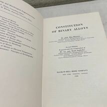 F03★冶金および冶金工学シリーズ 二元合金の構成 ハンセン METALLURGY AND METALORGICAL ENGINEERING SERIES CONSTITUTION 230826_画像4