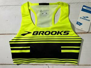 [Немедленное решение] Brooks Brooks Athletics Кроп-топ Гоночные шаровары Черные Overseas S Size