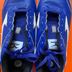 27cm ミズノ バスケットシューズ 青 ブルー