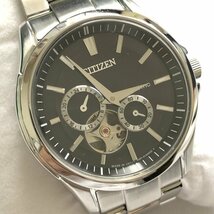 １円～ 美品 CITIZEN シチズン AUTOMATIC オート 自動 21石 4197-S098190 CAL4197 箱入 2022.3.21購入品 時計 IW308DT06CTZ_画像9