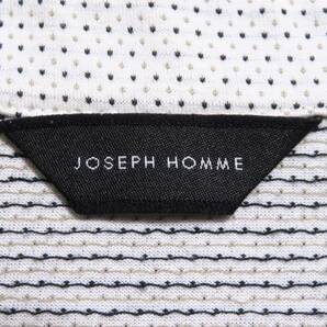 美品 JOSEPH HOMME ジョセフオム オープンカラーポロシャツ 開襟 半袖トップス メンズウエア オンオフ兼用 紳士 48サイズ 夏物の画像5