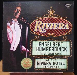 【MV117】ENGELBERT HUMPERDINCK「Live And S.R.O. At The Riviera Hotel, Las Vegas」, 72 JPN 初回盤　★ポップ・ボーカル