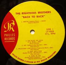 【MV084】THE RIGHTEOUS BROTHERS「Back To Back」, 65 US mono Original　★ブルー・アイド・ソウル_画像4