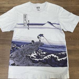 ◎(ユニクロ) 葛飾北斎 富嶽三十六景 甲州石班沢 Tシャツ Thirty-six Views of Mount Fuji hokusai shirt