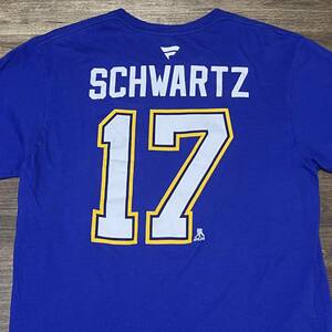 *NHL J ten*shuwarutsu cent Lewis * blues T-shirt St. Louis Blues Schwartz shirt