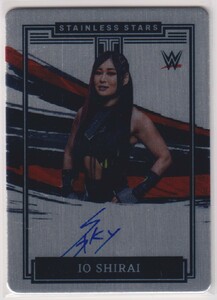 WWE IO SHIRAI AUTO 2022 PANINI IMPECCABLE STAINLESS STARS ON CARD AUTOGRAPH /99 枚限定 紫雷イオ 直筆 サイン プロレス スターダム