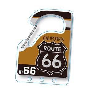 送料80円　Route 66　カラビナキーホルダー 　No3