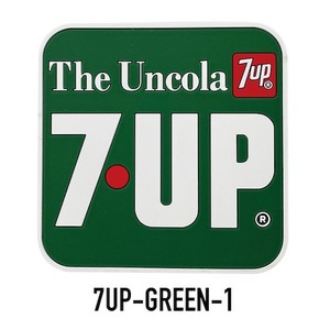 送料120円　7UP ★ RUBBER COASTER ★ GREEN-1　ラバー コースター