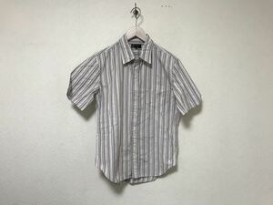  beautiful goods genuine article Michel Klein Homme MICHELKLEINHOMME cotton stripe pattern dress short sleeves shirt men's Surf business suit pink L48 made in Japan 