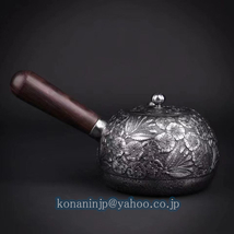 稀少新品☆ 砂鉄 鉄壺 コーティングなし 手作り鉄 やかんを沸かす お茶の道具 600ML_画像1