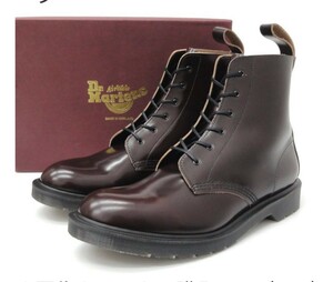 新品 ★ 英国製 Dr.Martens ドクターマーチン ARTHUR アーサー 6ホール ブーツ UK10 29.0cm merlot MIE CLASSICS ★定価52,000円★ レア