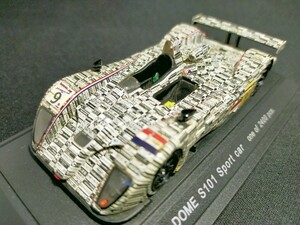 【 訳あり♪ 】 1/43 エブロ 1/43 レーシングカー コレクション エブロ 1/43 DOME 童夢 ドーム S101 スポーツカー テストカー ブラック