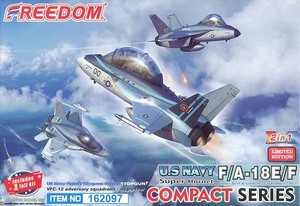 フリーダムモデル FRE162097 コンパクトシリーズ トップガン F/A-18E/F スーパーホーネット VFC-12 米海軍戦闘機兵器学校