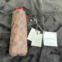 新品 coach コーチ 日傘 UVカット シグネチャー ミニ アンブレラ C4322 RYV 折り畳み傘 折りたたみ傘 傘 レディース コンパクト _画像1