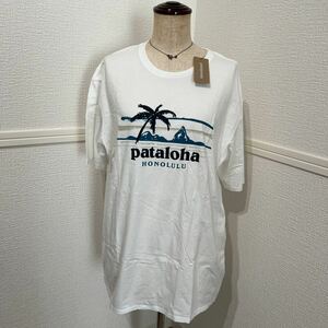 新品 Patagonia パタゴニア pataloha パタロハ Tシャツ 半袖 ホワイト M メンズ オーガニックコットン 半袖Tシャツ ハワイ限定 Honolulu