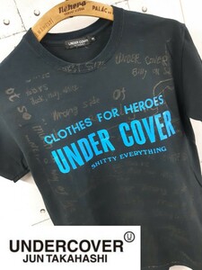 SALE！売り切り！希少 UNDERCOVER CLOTHES FOR HEROES Tシャツ アンダーカバー ロゴ 総柄 S