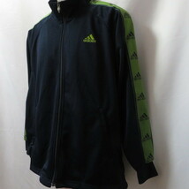 古着 メンズM adidas/アディダス トラックジャケット ジャージ フルジップ スポーツ ジム ジョギング トレーニング ネイビー 267497_画像2