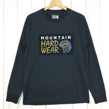 MENs S マウンテンハードウェア ボックスロゴ ロングスリーブ Tシャツ MOUNTAIN HARDWEAR OE8764 ブラック系_画像1