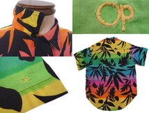  70s80sビンテージOpネオンカラーsurfアロハシャツUSAアメリカ製 ocean pacific★VINTAGEオーシャン パシフィックsunwear_画像7