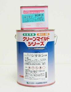 弾性クリーンマイルドシリコン 5分艶 4.27kgセット 濃彩色 エスケー化研 外壁 塗料 Z26