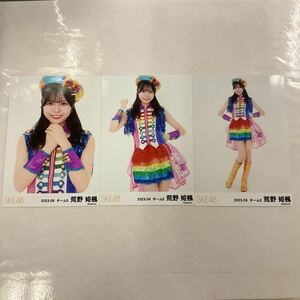 SKE48 荒野姫楓 チームS 2023年 6月 月別 ランダム 生写真 コンプ SK617