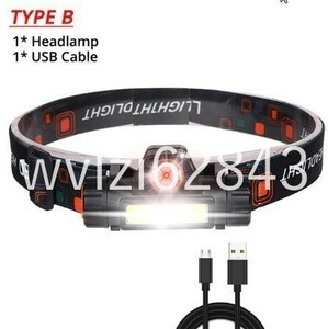 GU080:★人気★12000LM 強力なヘッドライト USB 充電式　内蔵バッテリー　防水　ヘッドトーチ　キャンプ