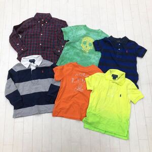 1118★ 6点 RALPH LAUREN ラルフローレン Tシャツ ポロシャツ ボタンシャツ 3/3T ベビー キッズ ジュニア 半袖 長袖