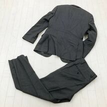 1126★ SUIT SELECT スーツセレクト スーツ セットアップ テーラードジャケット パンツ Y4 メンズ グレー ストライプ_画像2