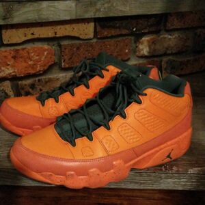 AIR JORDAN 9 RETRO LOW 832822-805 bright mango/hasta-ghost green 