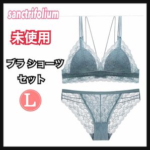 [sanctrifolium] ブラショーツセット ノンワイヤー三角ブラセクシー