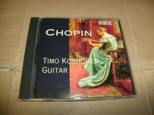 送料込み CD 「雨だれの前奏曲」～ギターのショパン/ティモ・コルホネン TIMO KORHONEN