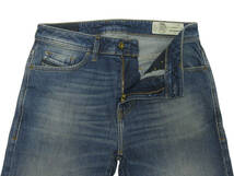 新品 直輸入 DIESEL ディーゼル スリムフィット ノーダメージ ストレッチ デニム ハーフパンツ W28インチ THOSHORT 00SD3U 089AR_画像6