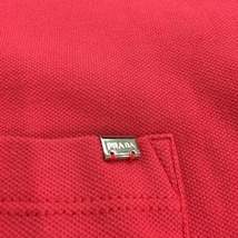 プラダ プラダ 半袖ポロシャツ ピンク 胸ポケット ストレッチ レディース M ブランド1_画像3