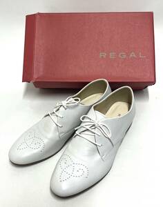  new goods unused *REGAL[ Reagal ] race up shoes 24.5cm ( white )