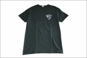 【M】 FRUIT OF THE LOOM Tシャツ コットン 黒 プリント WALWORTH FARMS ビンテージ ヴィンテージ USA 古着 オールド IB1195