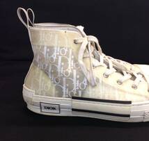 Dior ディオール ITALY製 High Top Oblique オブリーク スニーカー シューズ ホワイト/アイボリー系 メンズ 43 28cm位_画像3