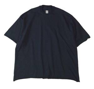 美品 リックオウエンス Rick Owens TOMMY T 半袖Tシャツ カットソー スウェット トレーナー EDFU S/S 23 ブラック ITALY製 ワンサイズ