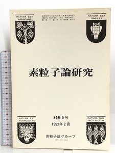 53 素粒子論研究84 5巻号 1992年2月 素粒子論グループ 新しい素粒子模型 重イオン反応のダイナミクス