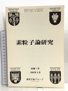 55 素粒子論研究 85巻1号 1992年4月 素粒子論グループ B, D, K中間子物理とクォーク混合, CPの破れ