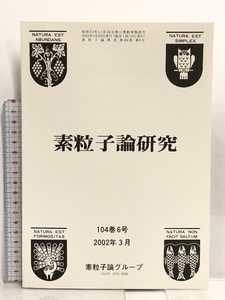 95 素粒子論研究 104巻6号 2002年3月 素粒子論グループ SUMMER INSTITUTE 2001, Session 2: Phenomenology