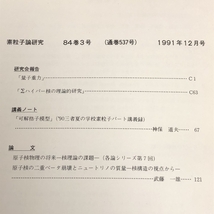 51 素粒子論研究 84巻3号 1991年12月 素粒子論グループ 量子重力 Σハイパー核の理論的研究_画像3