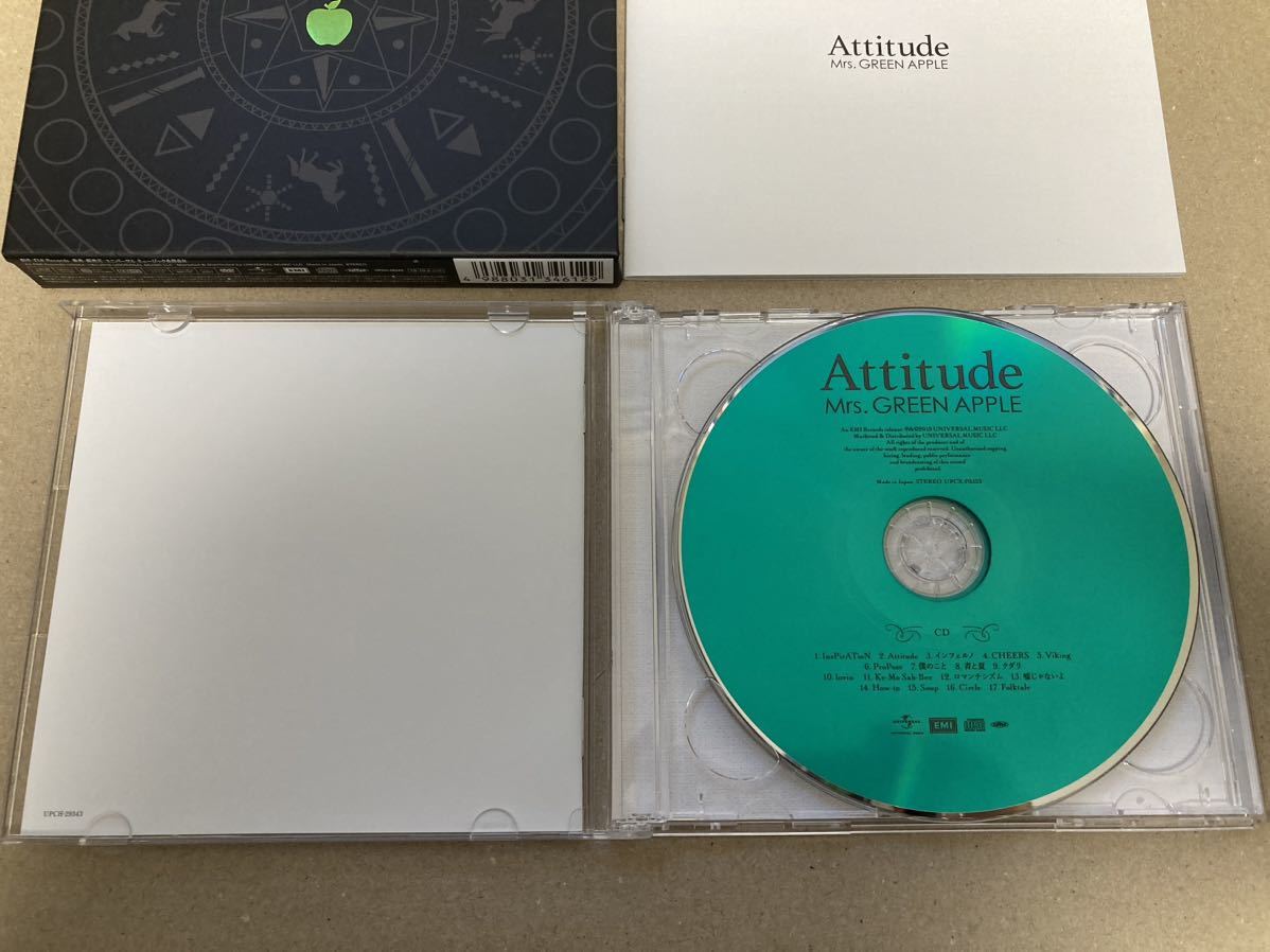 Mrs. GREEN APPLE Attitude 初回限定盤 CD＋DVD-